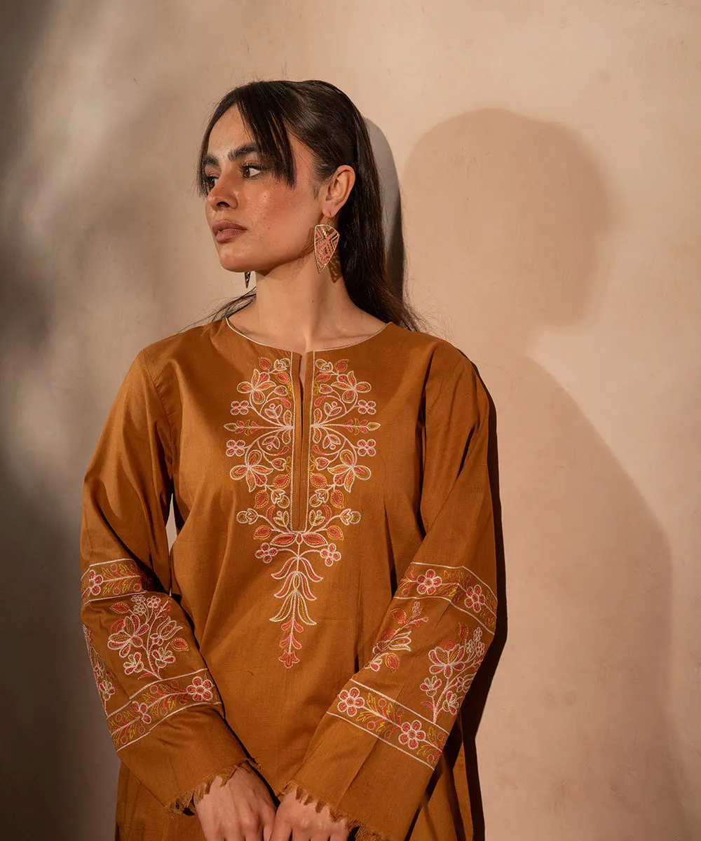 2PC - Embroidered Lawn Cotton Suit