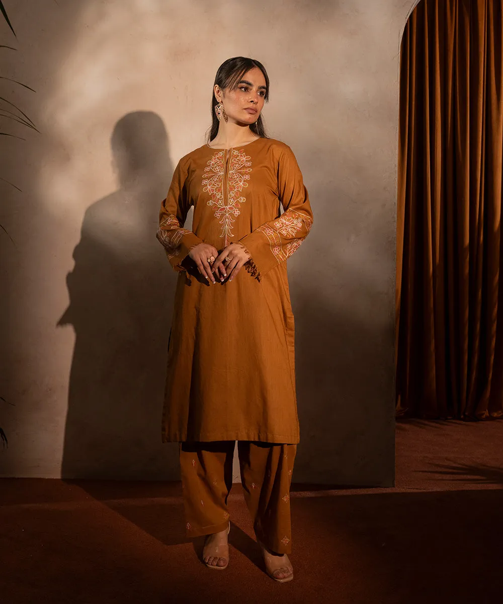 2PC - Embroidered Lawn Cotton Suit