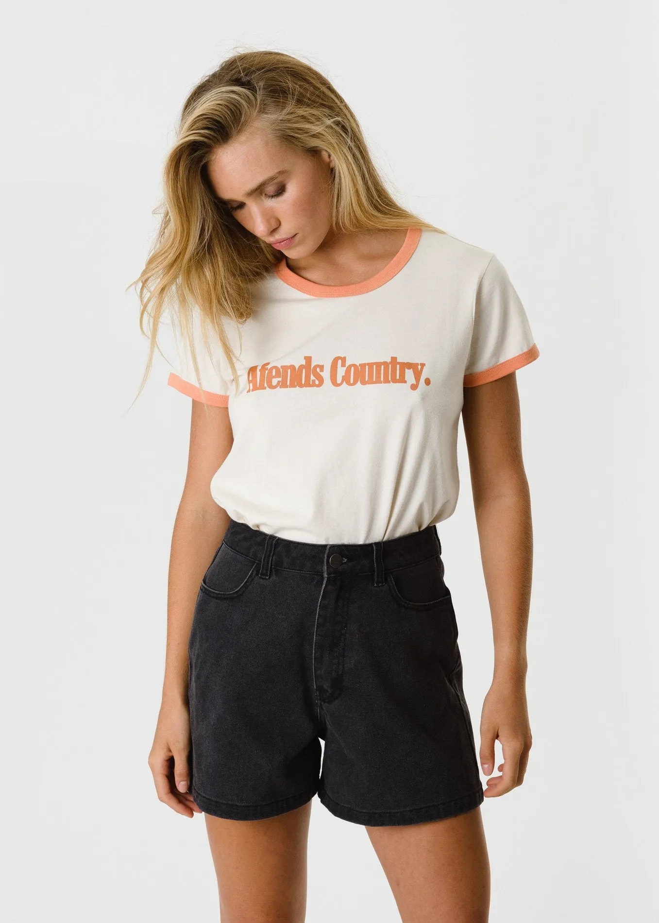 Afends Womens Afends Country - Ringer Tee