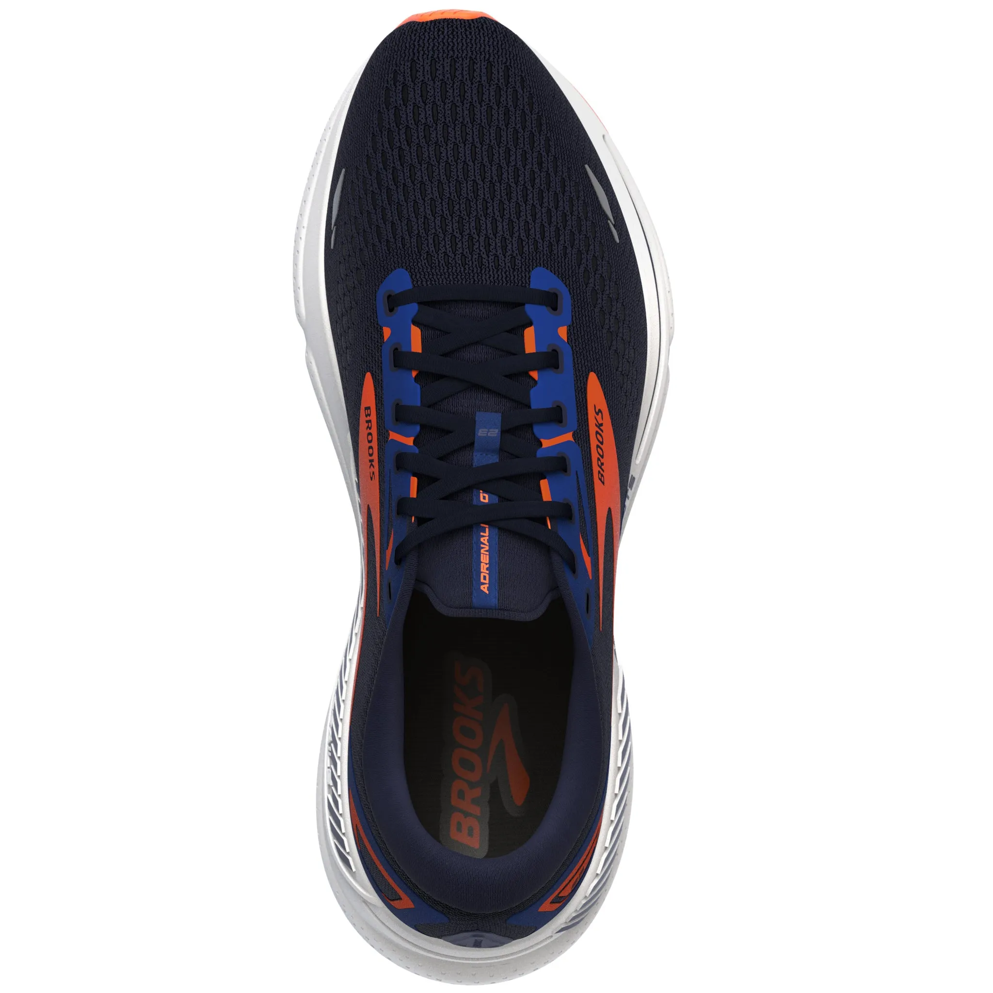 Brooks Adrenaline GTS 23 Men's Peacoat Orange Surf the Web