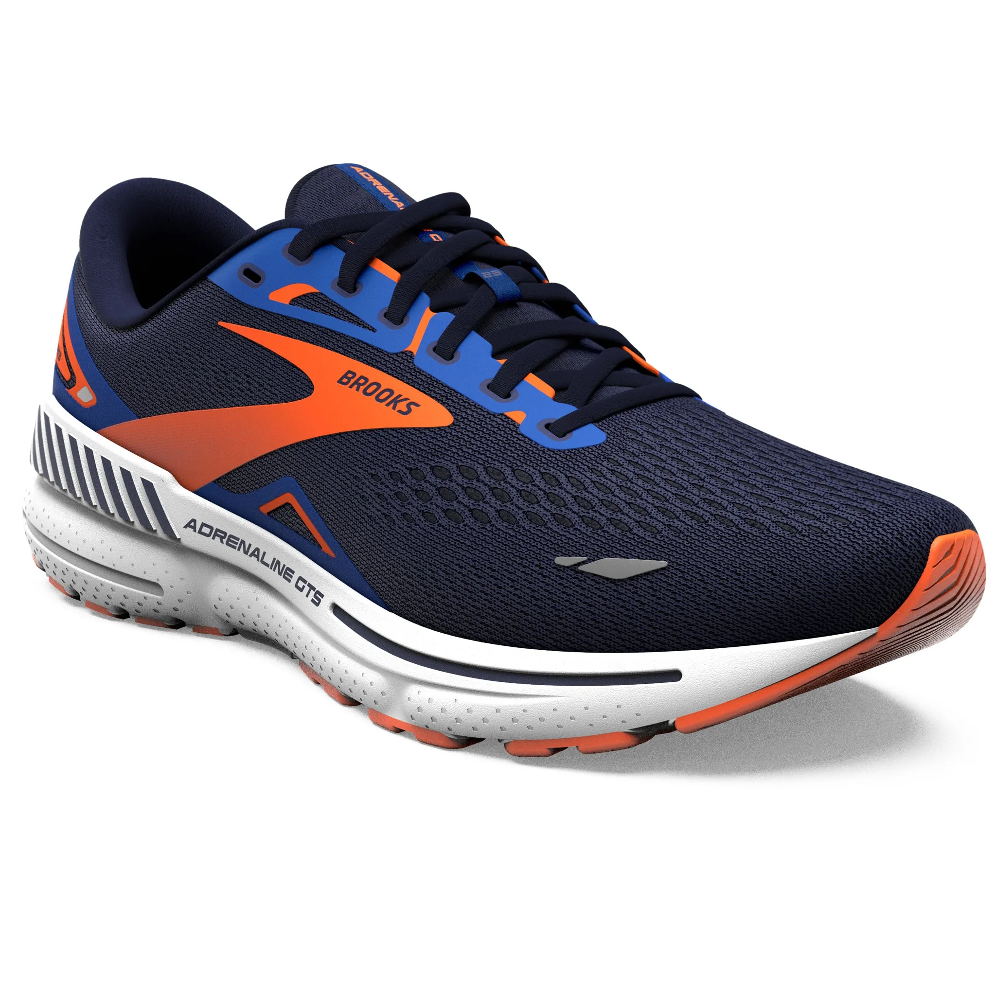 Brooks Adrenaline GTS 23 Men's Peacoat Orange Surf the Web