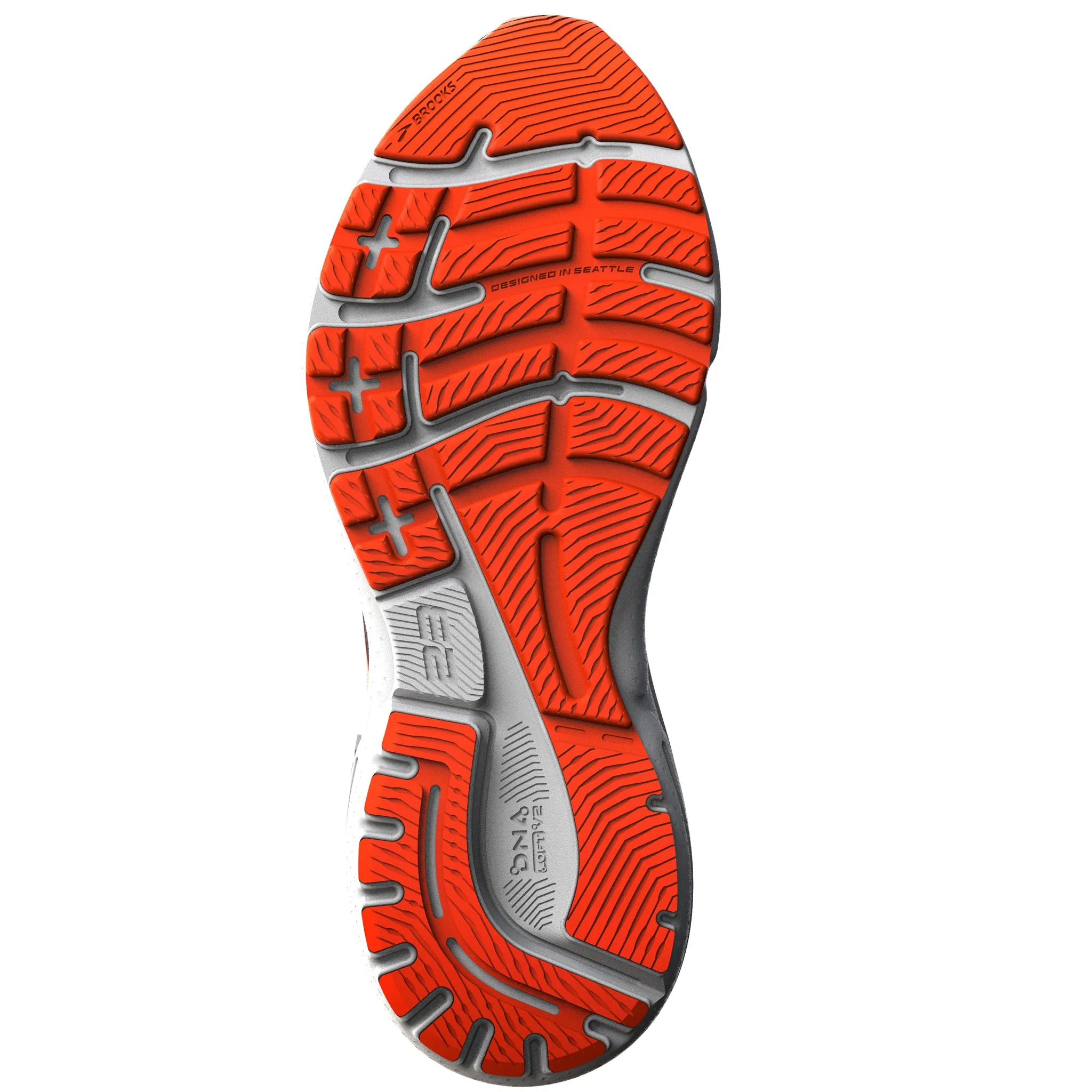 Brooks Adrenaline GTS 23 Men's Peacoat Orange Surf the Web