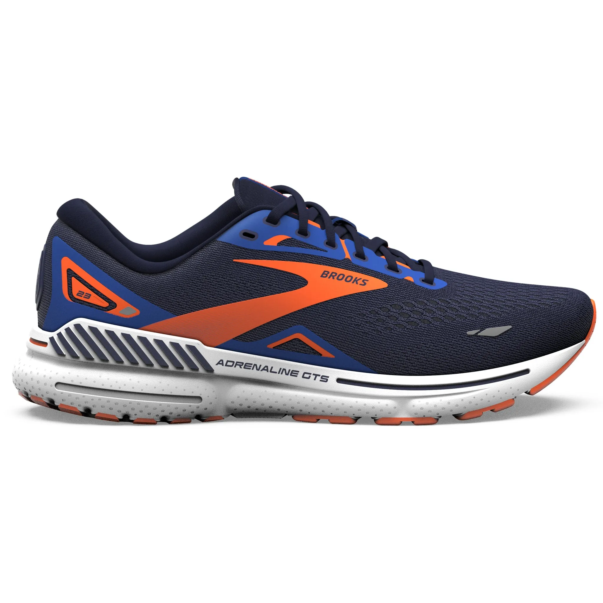Brooks Adrenaline GTS 23 Men's Peacoat Orange Surf the Web