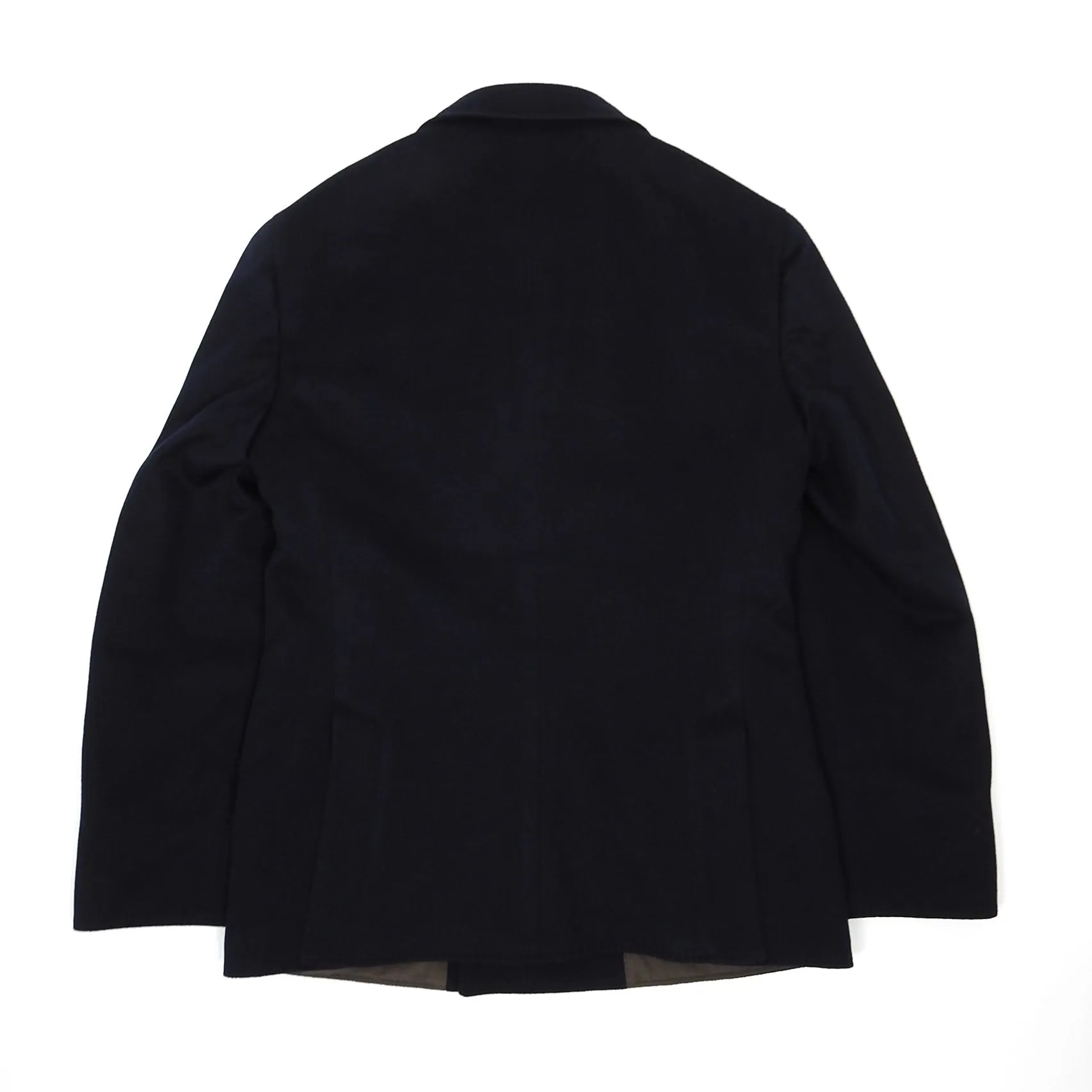 Brunello Cucinelli Navy Wool/Cashmere Insulated Peacoat Size 50