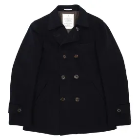 Brunello Cucinelli Navy Wool/Cashmere Insulated Peacoat Size 50