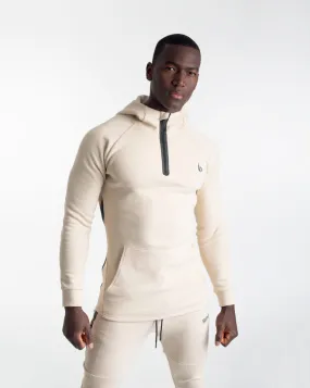 CrossFleece 1/4 Zip Hoodie MEN - Ivory