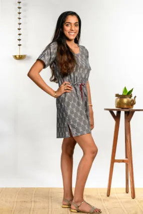 Grey Drawstring Tunic