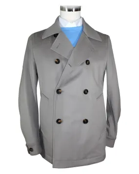 Kired Cashmere Coat Beige Double Breasted Peacoat EU 50 SALE