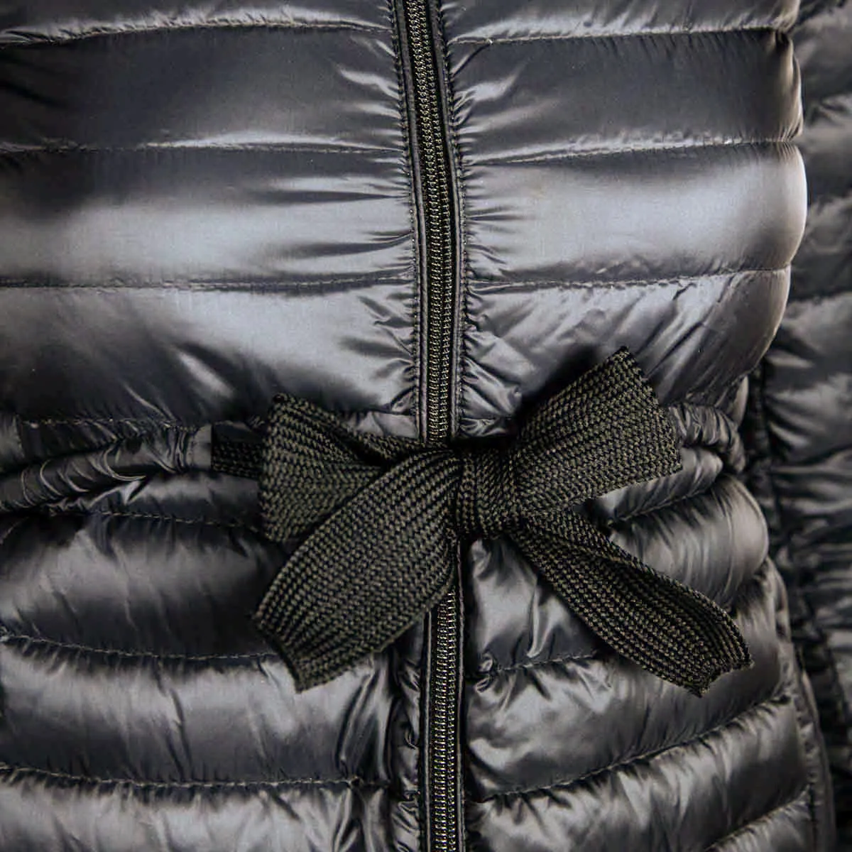 Moncler Black Mink Trimmed Barbel Down Quilted Coat Size XXS | 00