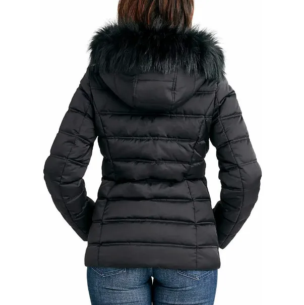 Nautica Women Coat,  Color Red Puffer Water Resist Quilted