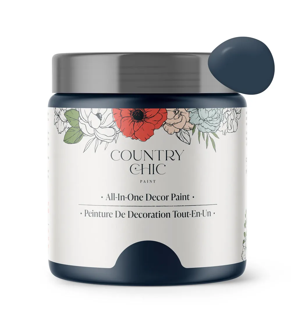 Peacoat - Chalk Style Paint for Furniture, Home Decor, DIY, Cabinets, Crafts - Eco-Friendly All-In-One Paint