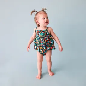 POS Tropical Sleeveless Ruffle Romper