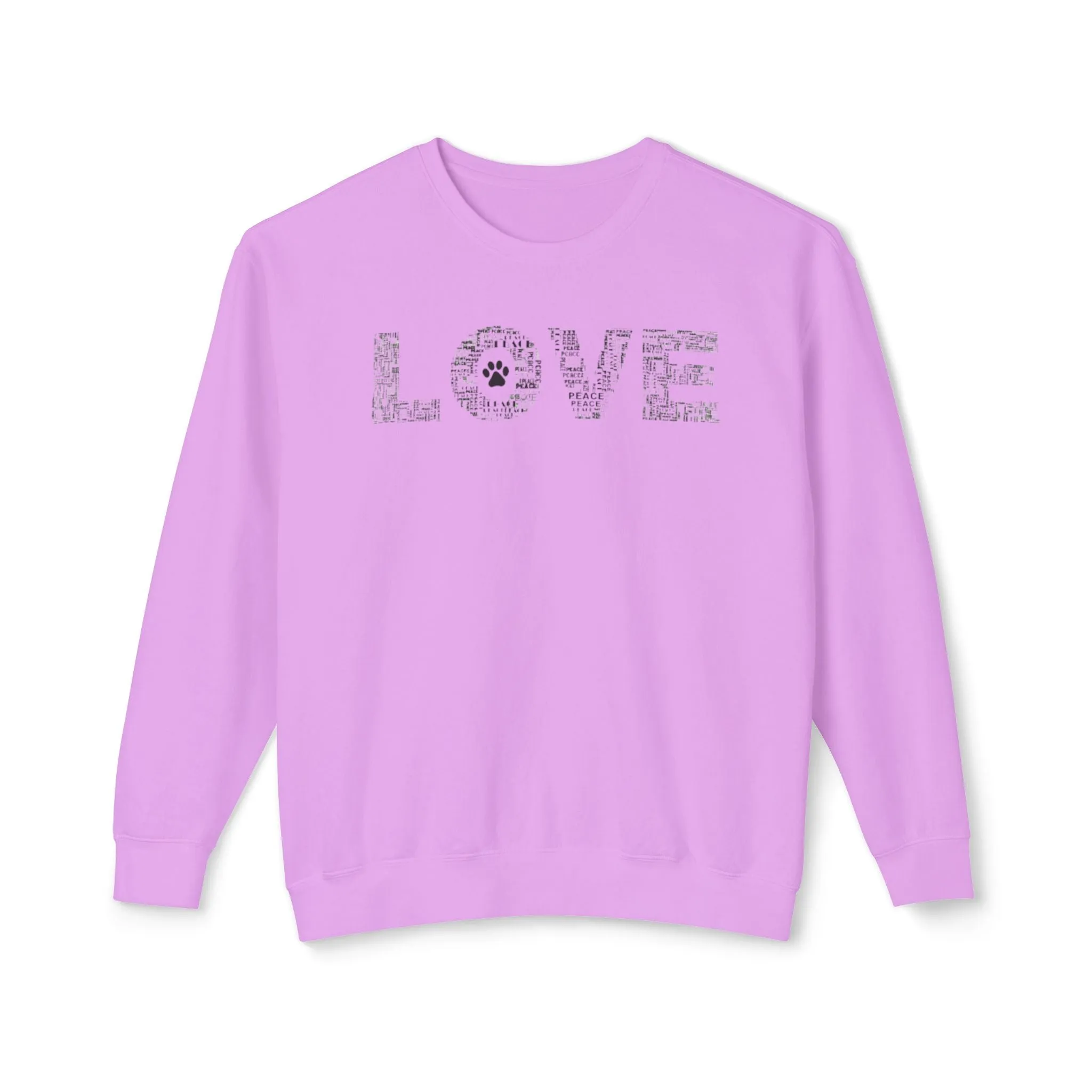 Print Paws Crewneck Sweatshirt, Comfy, Dog Lover Gift, Animal Print Top, Animal Lover Shirt