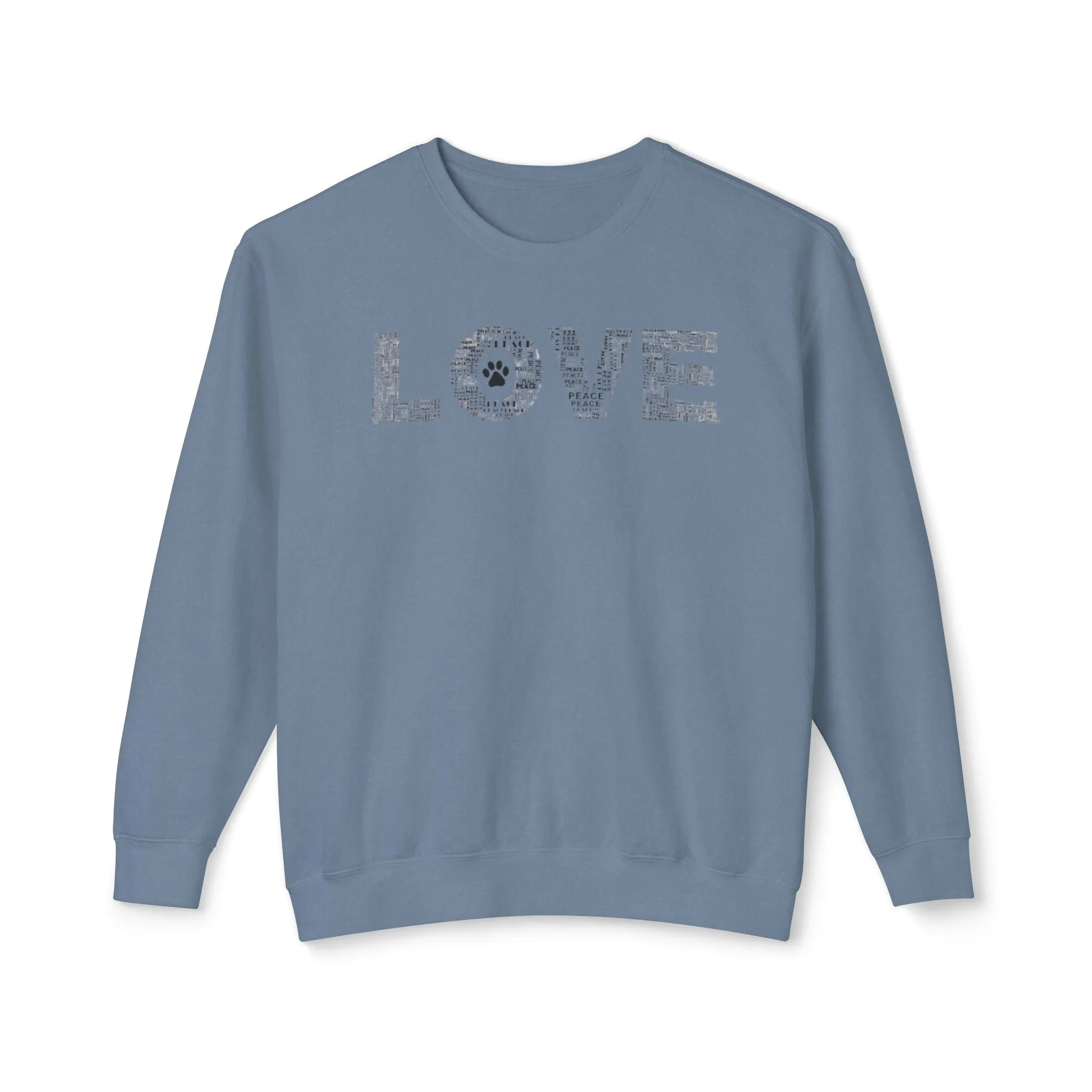 Print Paws Crewneck Sweatshirt, Comfy, Dog Lover Gift, Animal Print Top, Animal Lover Shirt