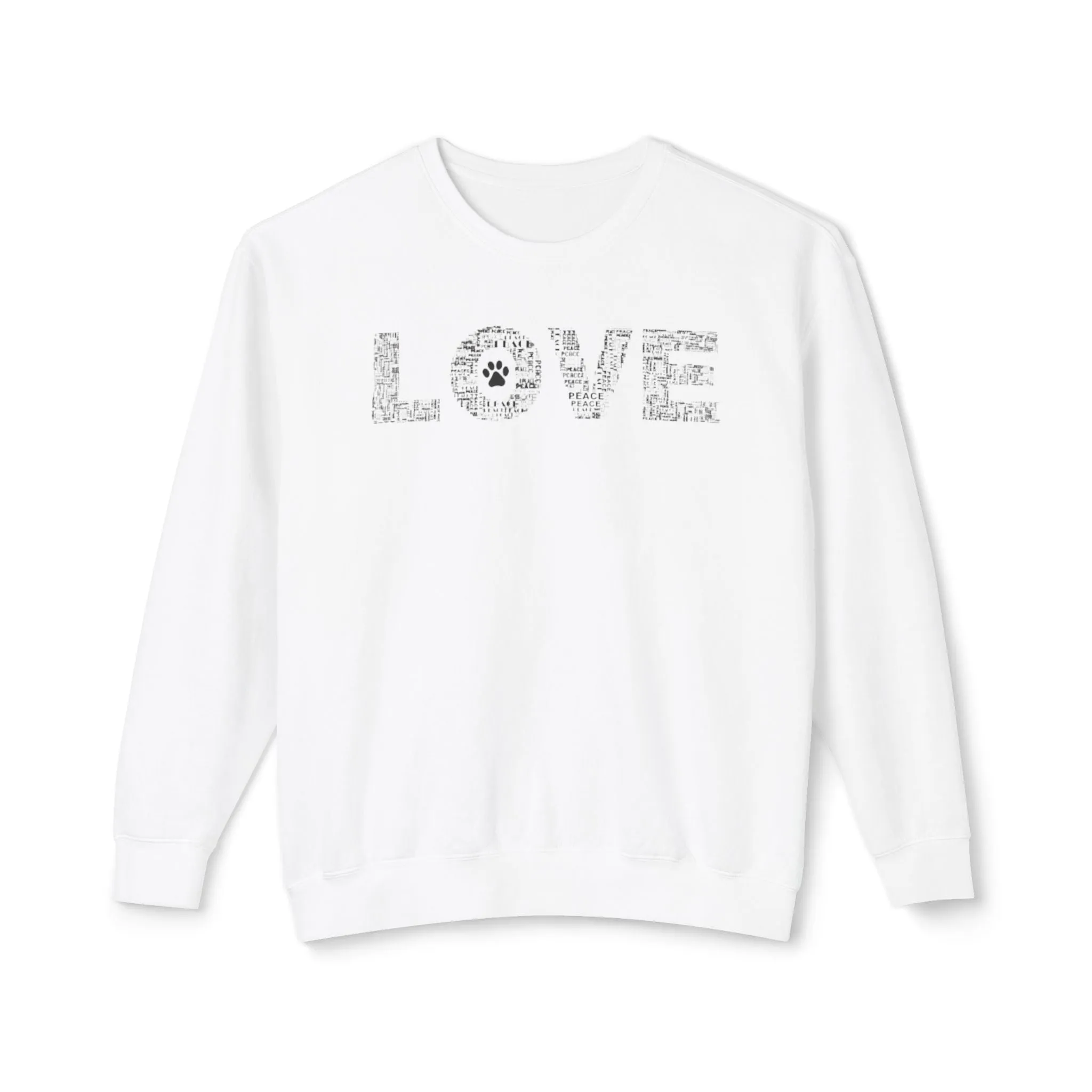 Print Paws Crewneck Sweatshirt, Comfy, Dog Lover Gift, Animal Print Top, Animal Lover Shirt