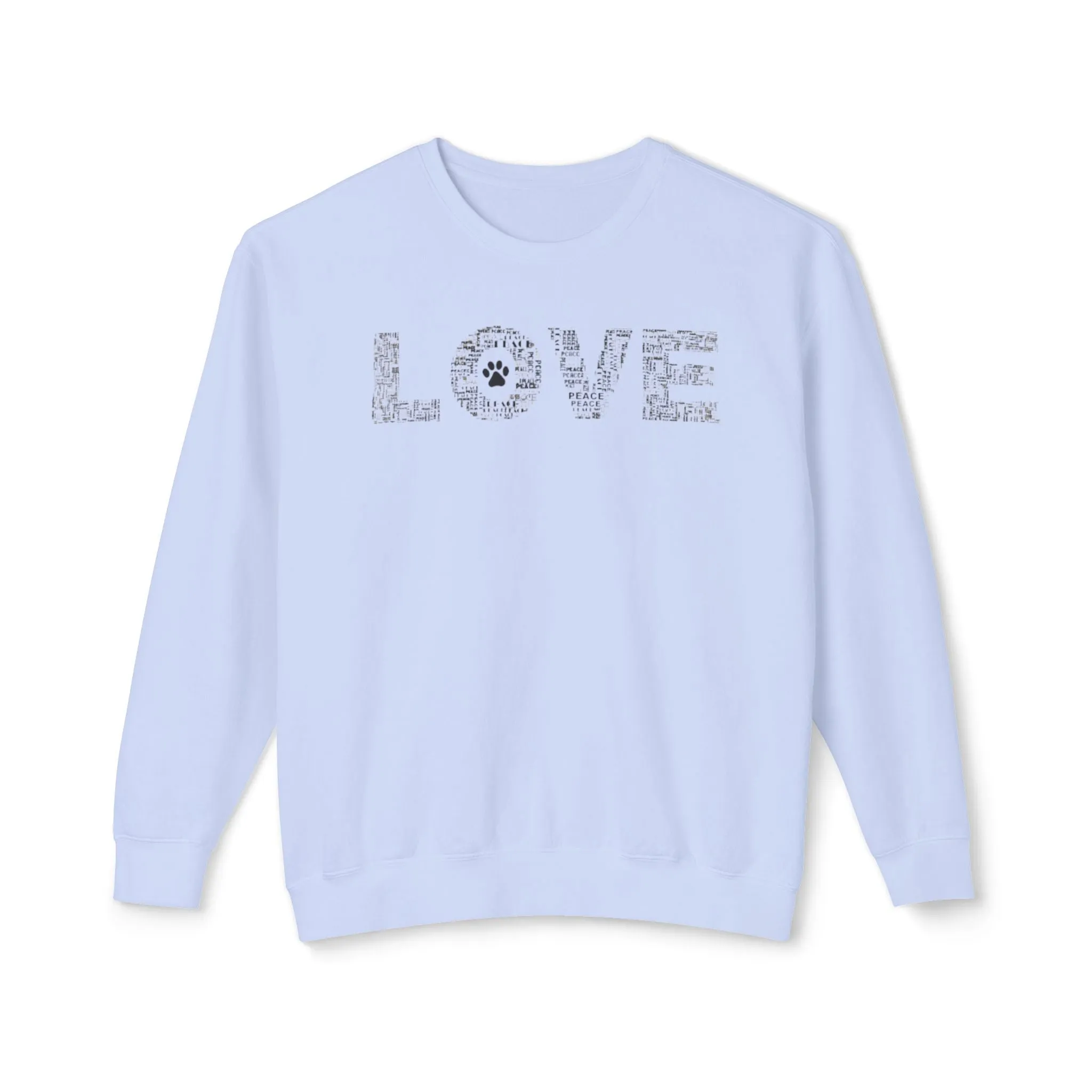 Print Paws Crewneck Sweatshirt, Comfy, Dog Lover Gift, Animal Print Top, Animal Lover Shirt