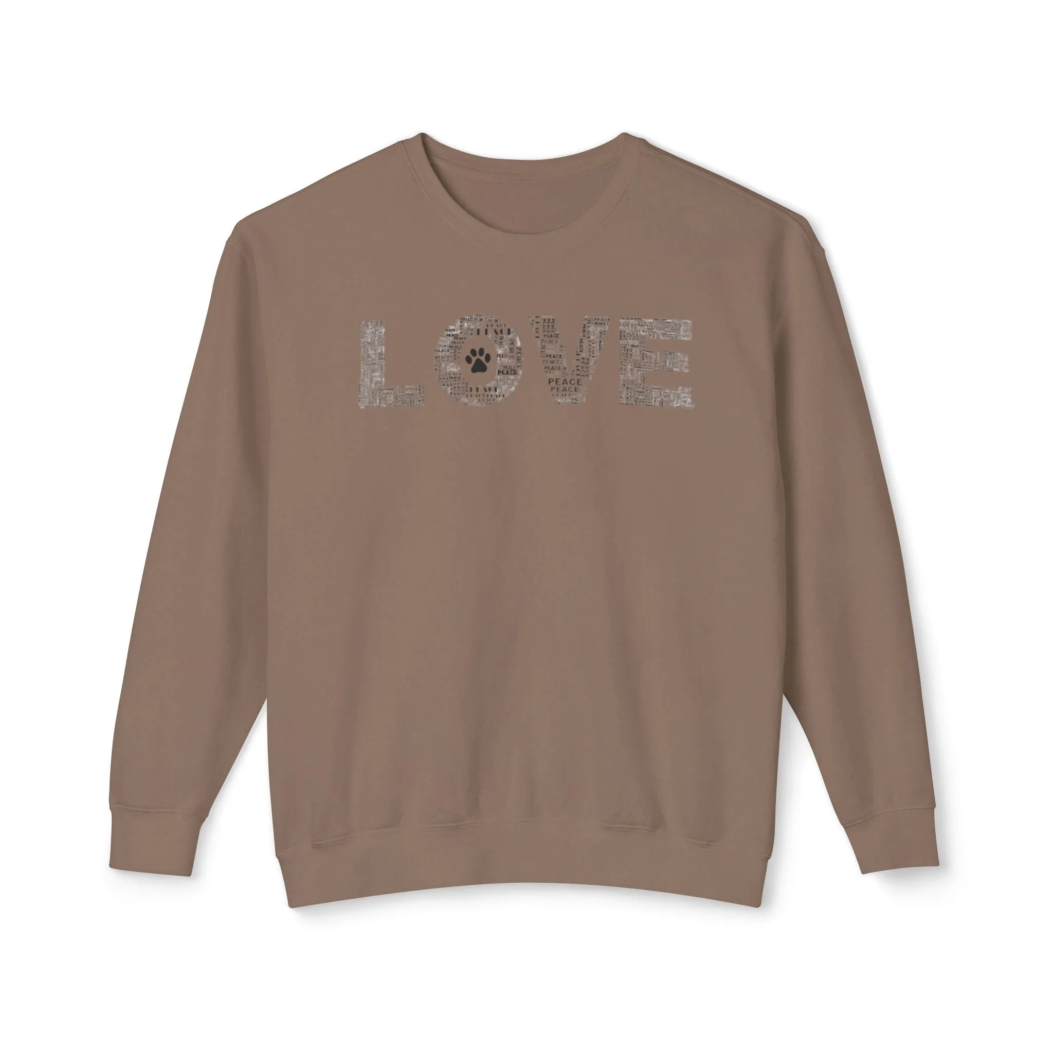 Print Paws Crewneck Sweatshirt, Comfy, Dog Lover Gift, Animal Print Top, Animal Lover Shirt