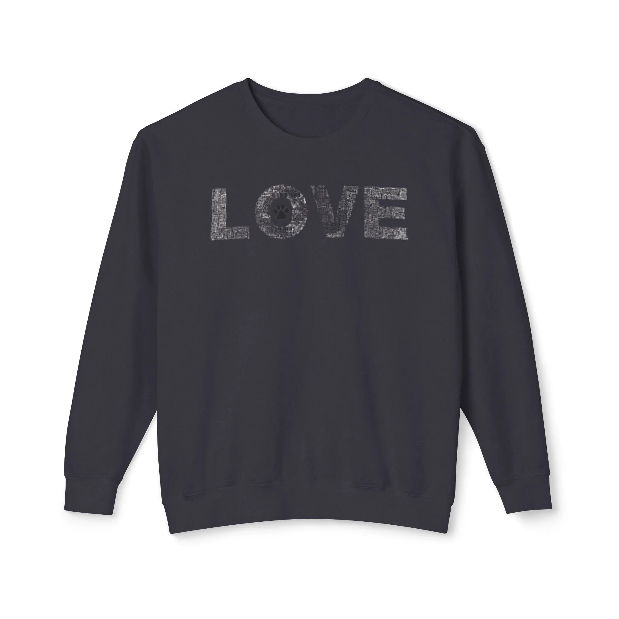 Print Paws Crewneck Sweatshirt, Comfy, Dog Lover Gift, Animal Print Top, Animal Lover Shirt