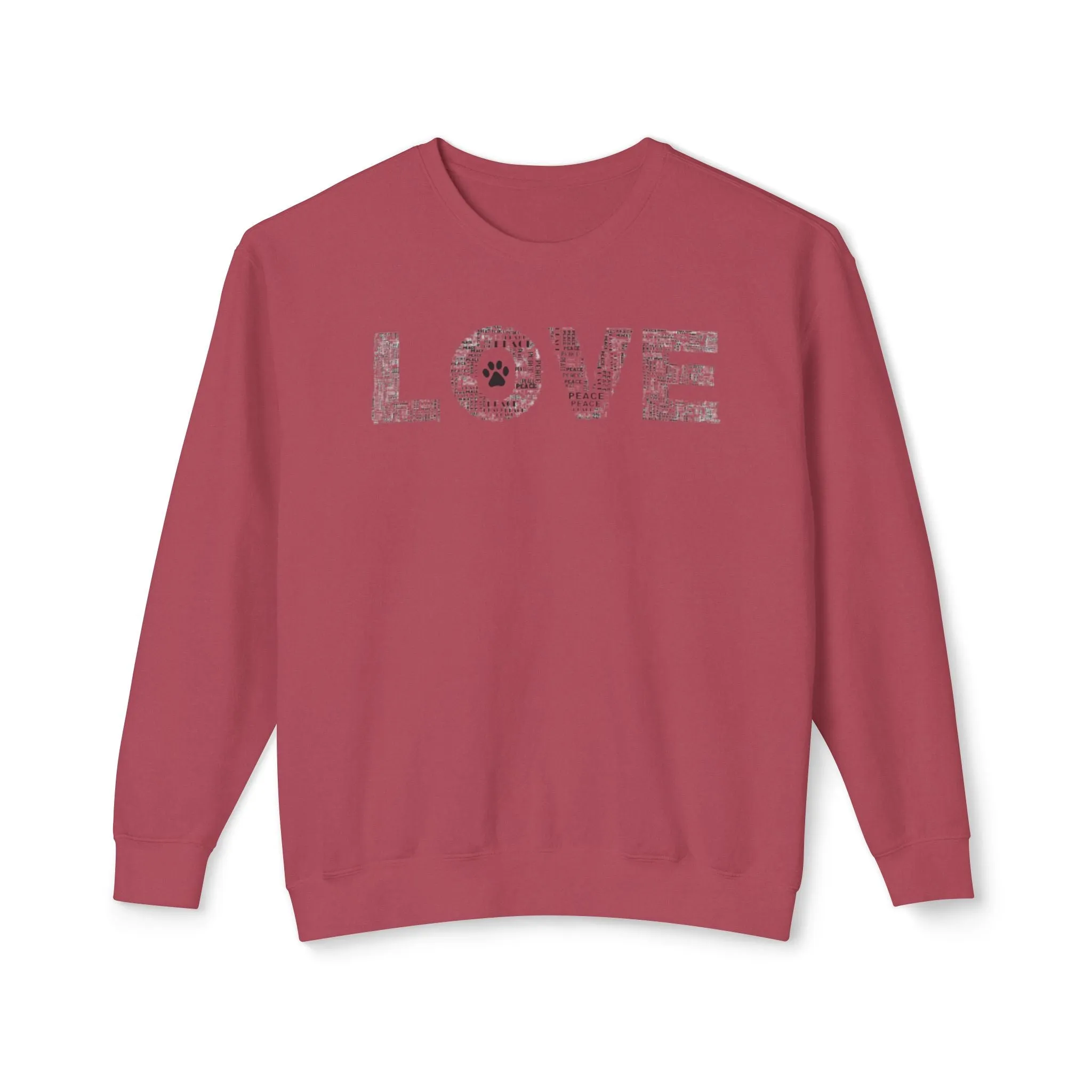 Print Paws Crewneck Sweatshirt, Comfy, Dog Lover Gift, Animal Print Top, Animal Lover Shirt