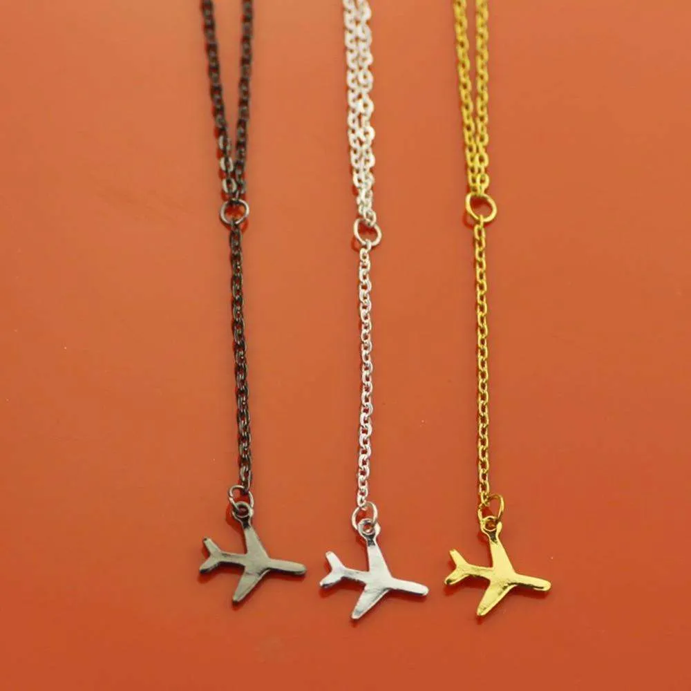 Saba Airplane Pendant Necklace