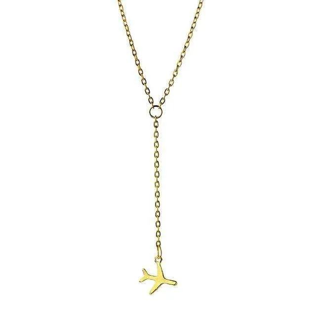 Saba Airplane Pendant Necklace