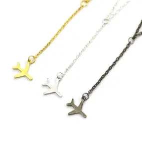 Saba Airplane Pendant Necklace