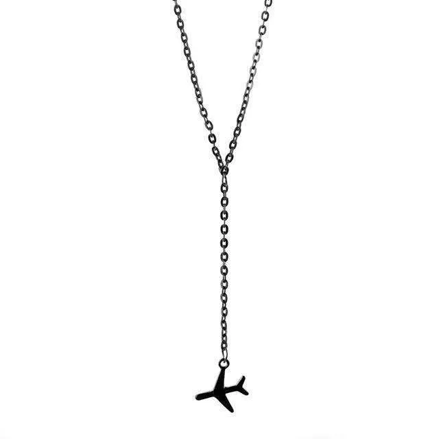 Saba Airplane Pendant Necklace