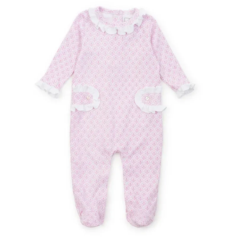 Scalloped In Pink Lucy Romper