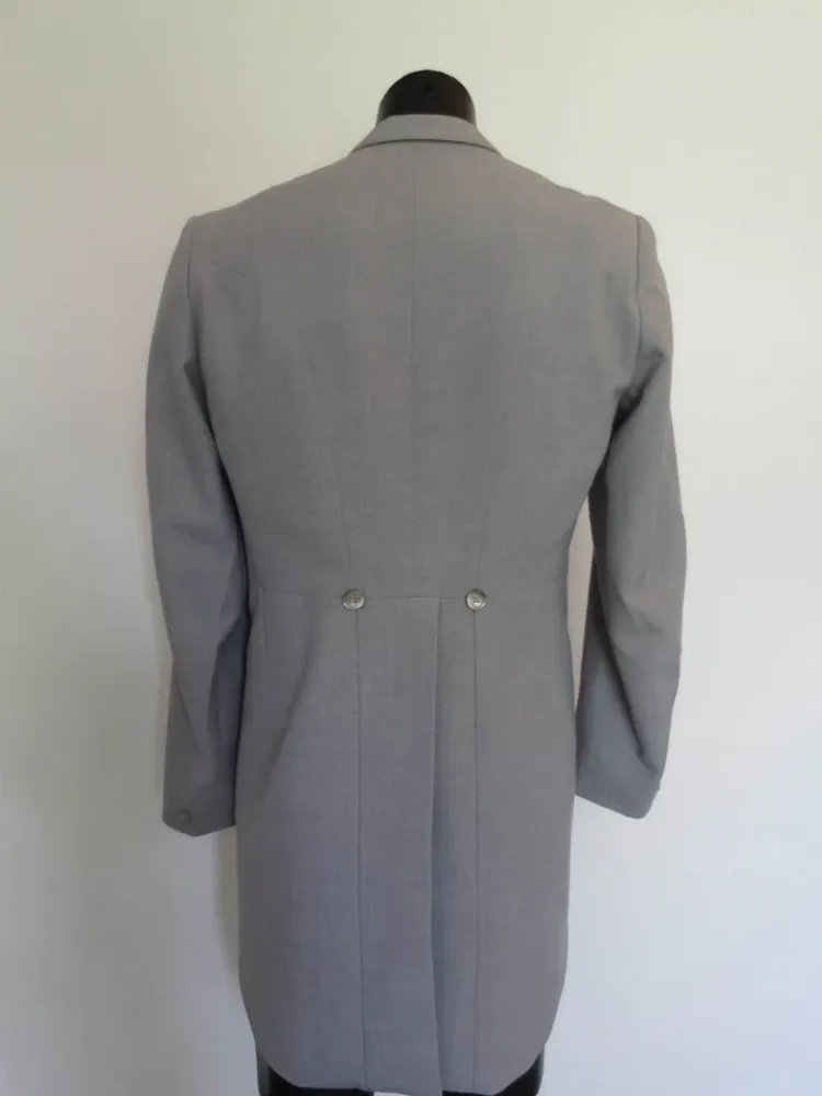 Size 4 - Grey Morning Coat, Tailcoat by Adelaide Tailoring - 1970s