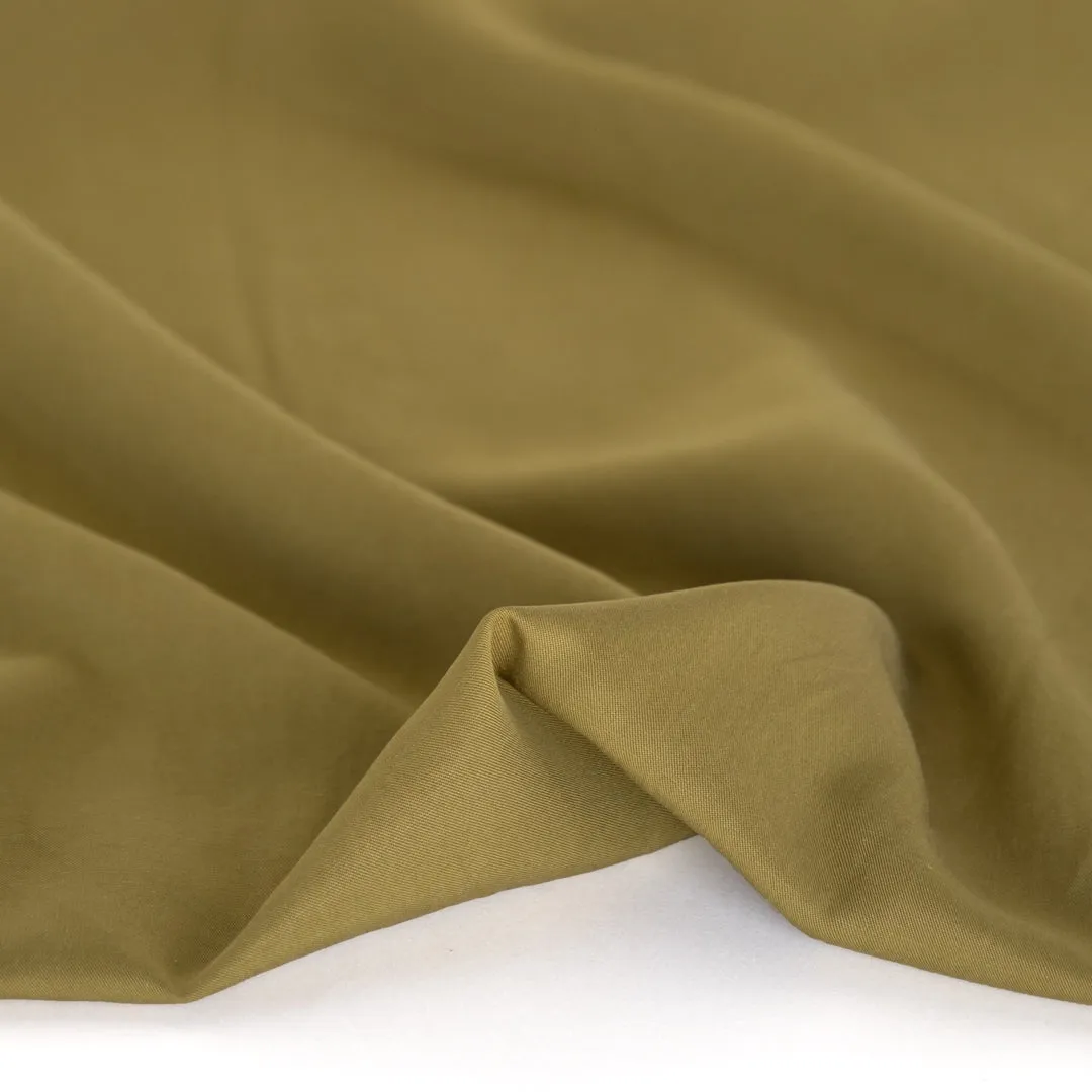 Slubby Lyocell Linen Twill - Light Elmwood