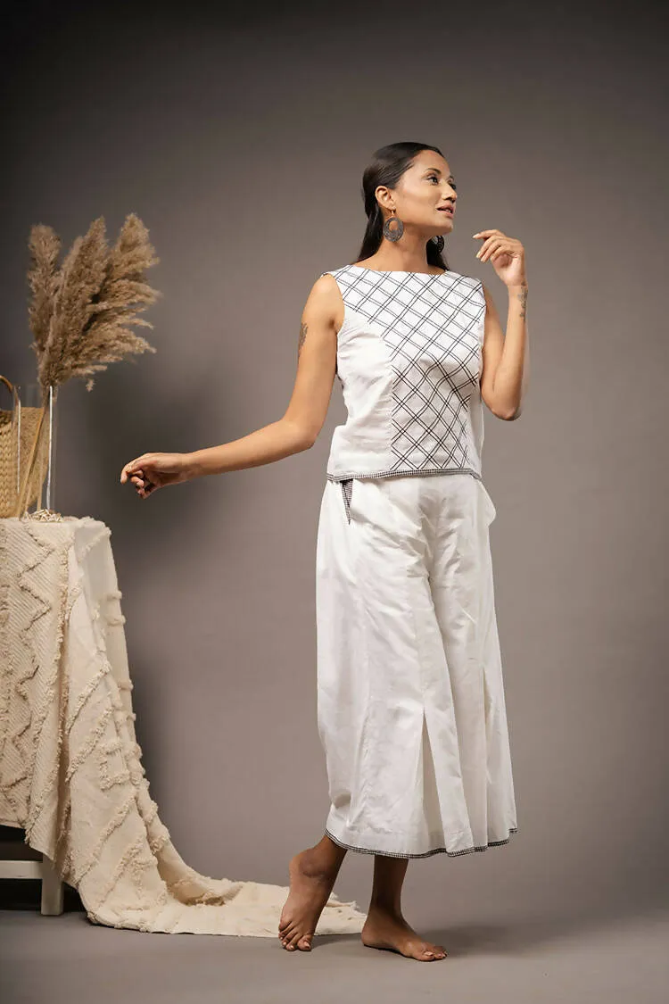 Taraasi Women's Handwoven Muslin Cotton Beautiful Co-Ord Set