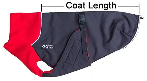Winter Coat for Long & Lean Dogs - "Great White North" by Chilly Dogs