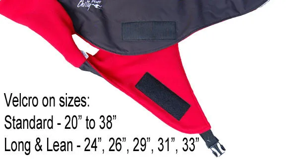Winter Coat for Long & Lean Dogs - "Great White North" by Chilly Dogs